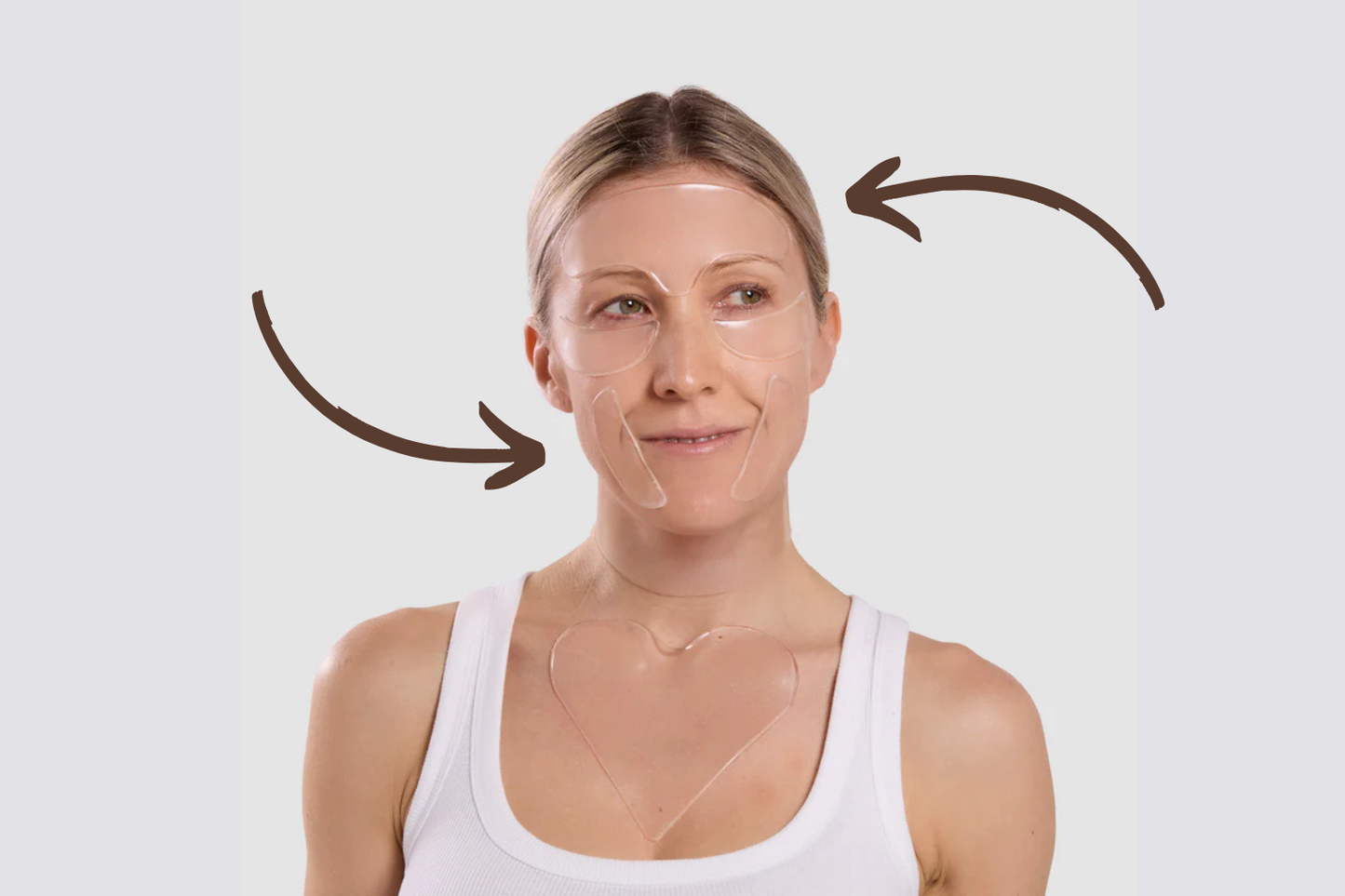 Ultimate Reusable Wrinkle Pads – Forehead, Chest, Neck, Eye & Smile Lines (SoSmooth™)